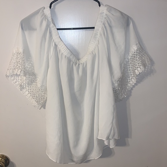White off the shoulder top - Picture 4 of 5